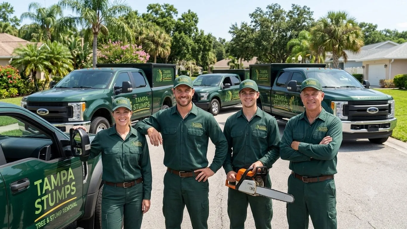 Tampa Stumps team and fleet serving all of Tampa Bay